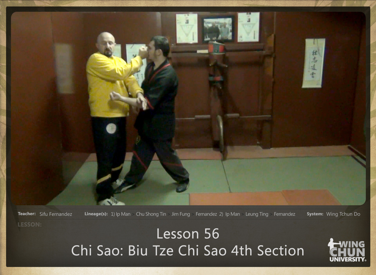 WingTchunDo - Lesson 56 - Chi Sao - Biu Tze Chi Sao 4th Section