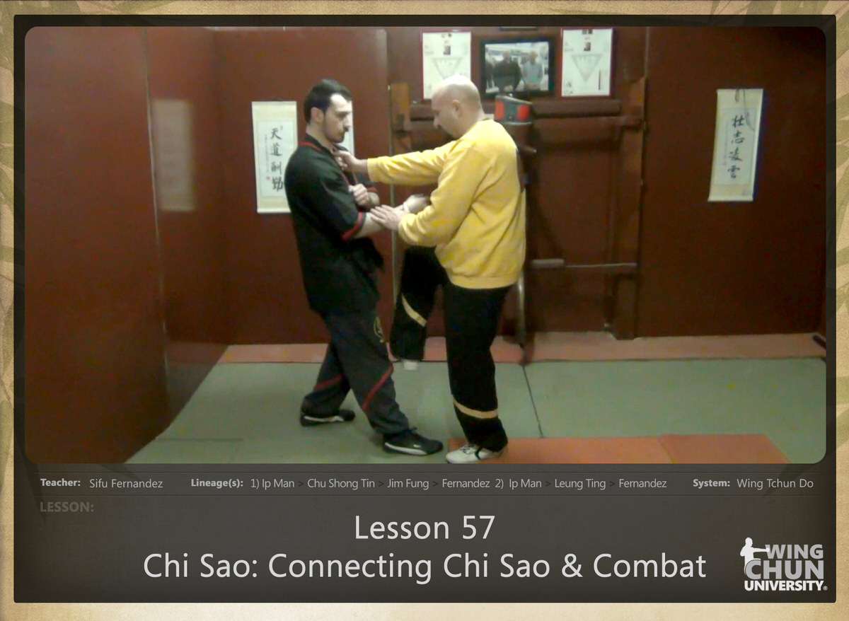 WingTchunDo - Lesson 57 - Chi Sao - Connecting Chi Sao and Combat