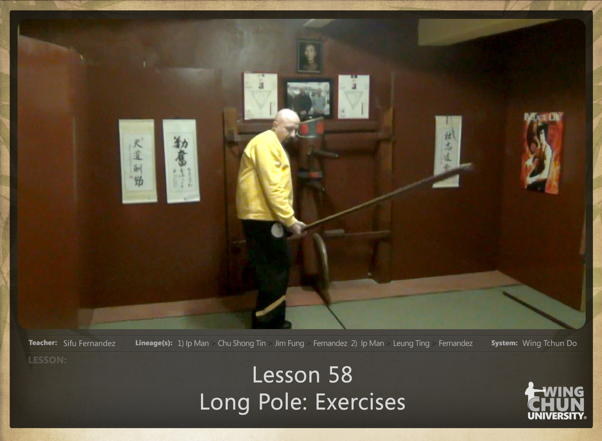 WingTchunDo - Lesson 58 - Long Pole - Exercises