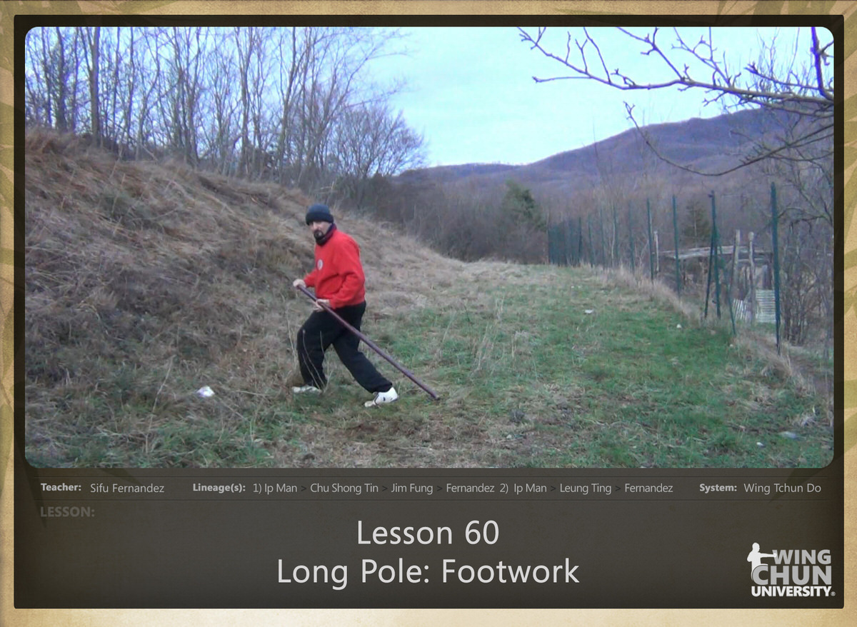 WingTchunDo - Lesson 60 - Long Pole - Footwork