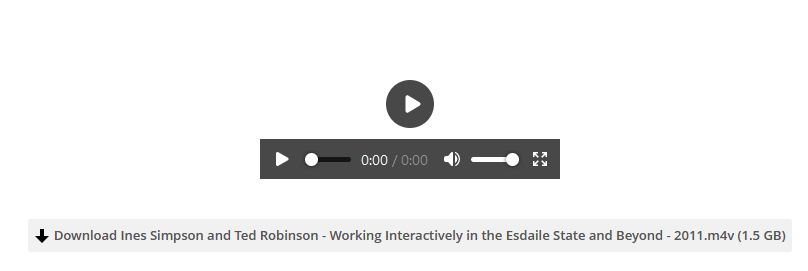 Ines Simpson & Ted Robinson - Working Interactively in the Esdaile State and Beyond