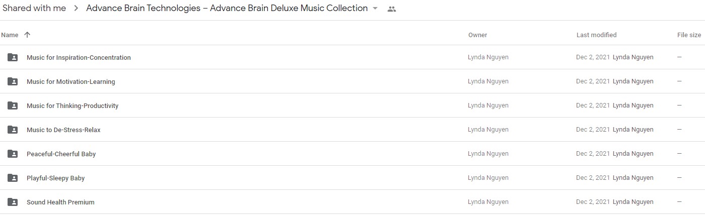 Advance Brain Technologies - Advance Brain Deluxe Music Collection