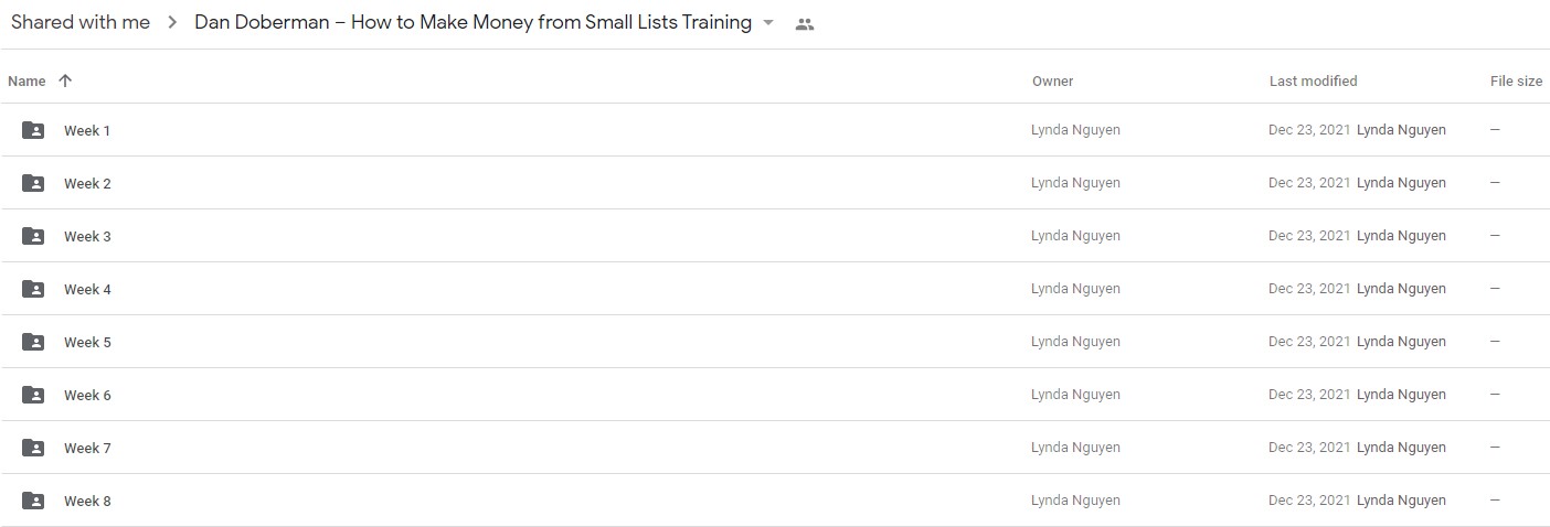 Dan Doberman - How to Make Money from Small Lists Training