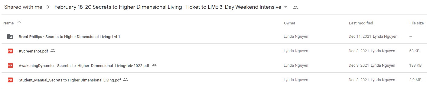 February 18-20 Secrets to Higher Dimensional Living- Ticket to LIVE 3-Day Weekend Intensive