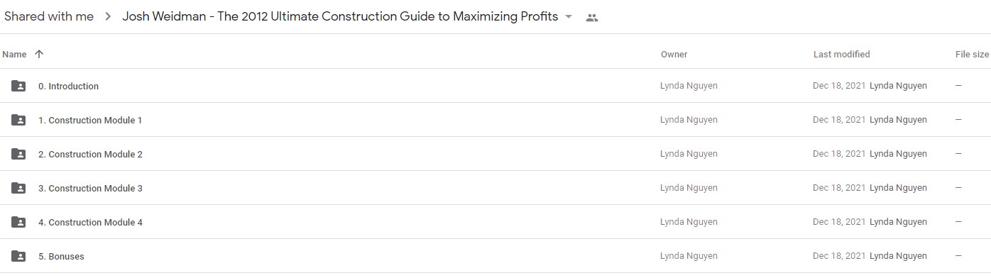 Josh Weidman - The 2012 Ultimate Construction Guide to Maximizing Profits