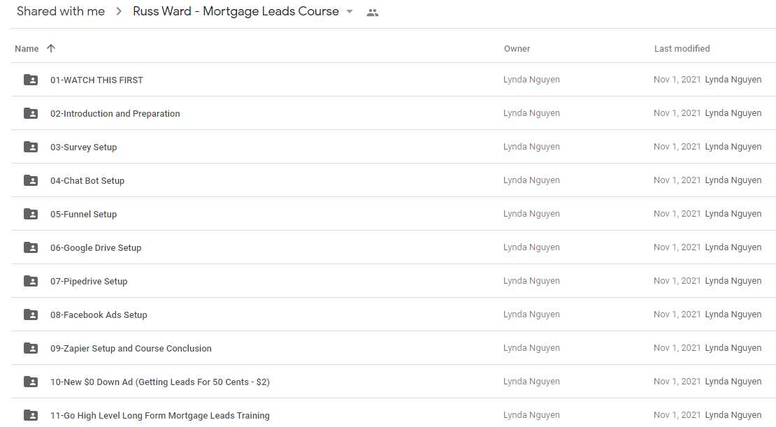 Russ Ward – Mortgage Leads Course