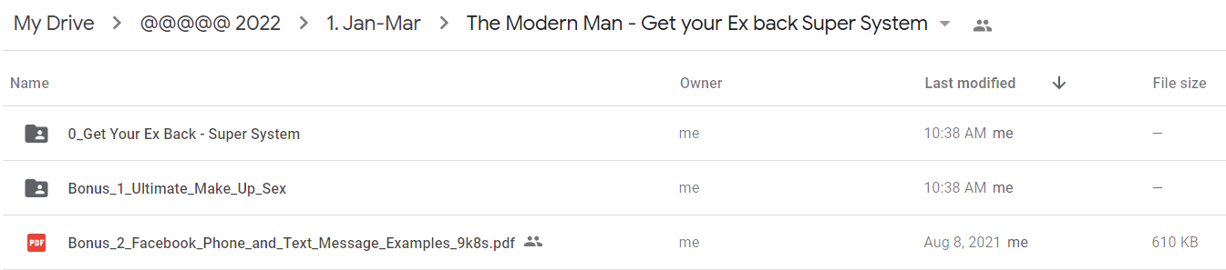 The Modern Man - Get your Ex back Super System2